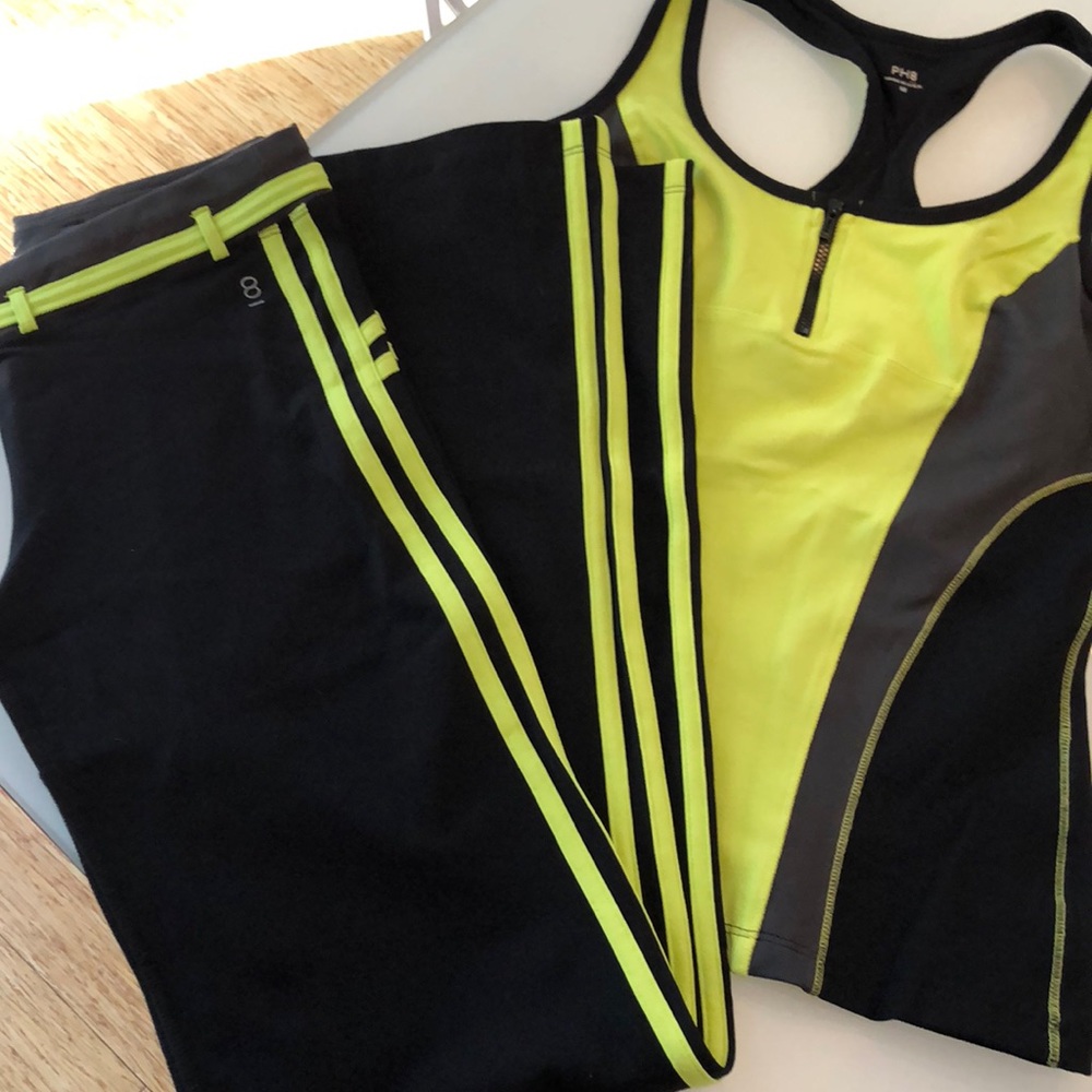 Bebe PH8 workout pants and top